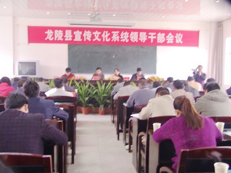 龙陵县委宣传部组织召开全县宣传文化系统领导